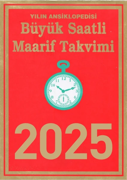 Saatli Maarif Takvimi Büyük 2025