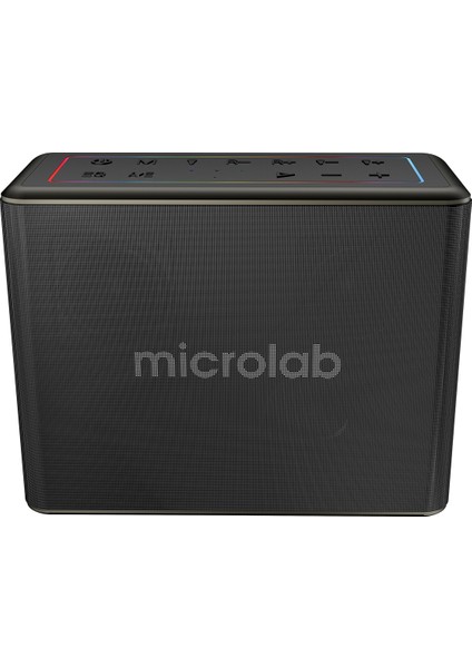 M60 Vega 15000 Mah Batarya 20W*4 80W 2 Wireless Mikrofonlu Siyah Gri USB + Tf Kart + Bluetooth Powerbank Özellikli Speaker Hoparlör