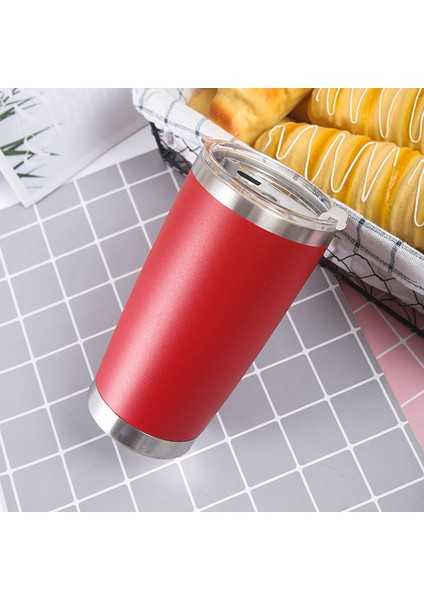20OZ Termos Şişe Şeffaf Kapaklı Ice Ba Bardak Araba Bardak (Yurt Dışından)