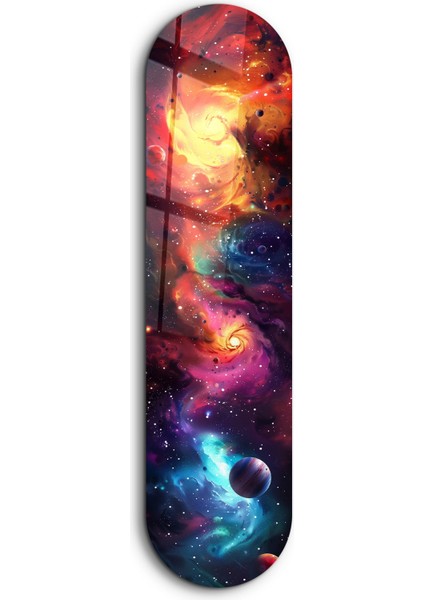 Colourful Space V2 | Glass Wall Art
