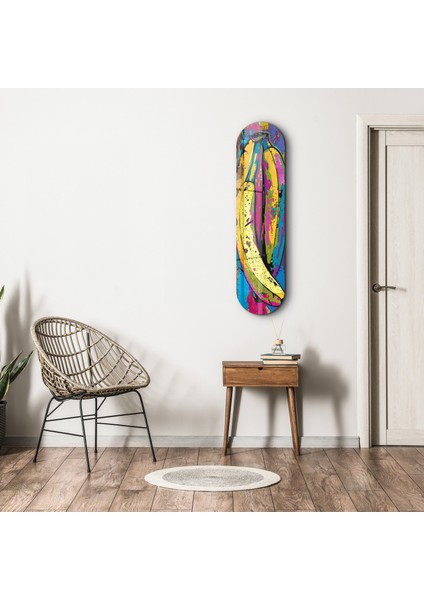 Bananas With Paint | Glass Wall Art