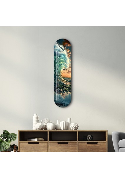 Sea Gull And Ocean V3 | Glass Wall Art Cam Tablo fiyatları