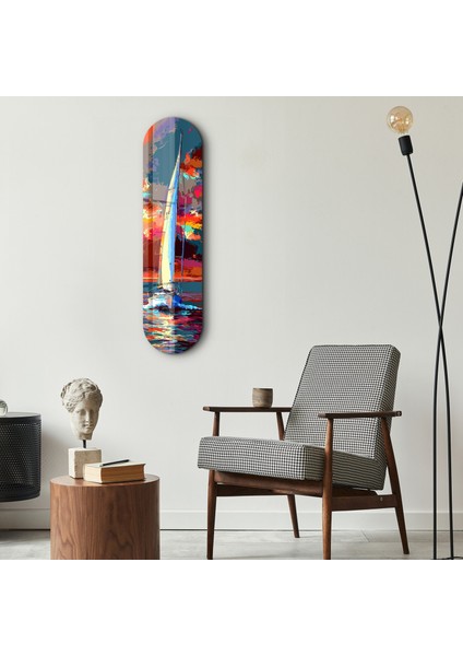 Sailing Boat Painting 1 | Glass Wall Art modelleri
