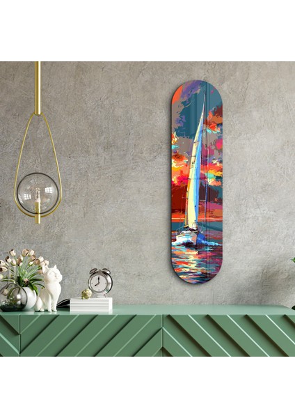 Sailing Boat Painting 1 | Glass Wall Art indirimleri