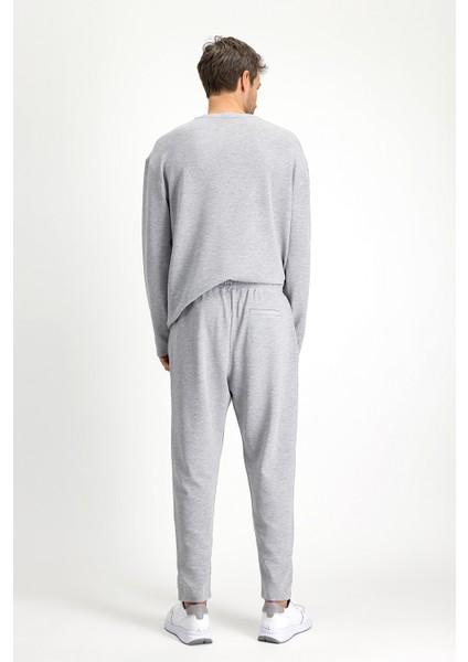 Uzun Kol Bisiklet Yaka 3'lü Şortlu Pijama Seti