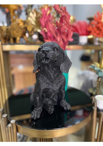 Dekorarif Köpek Heykeli Biblo