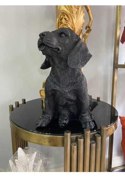 Dekorarif Köpek Heykeli Biblo