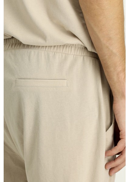 Kısa Kol Bisiklet Yaka 3'lü Şortlu Pijama Seti