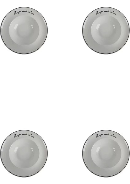 Hope Çukur Tabak 26 Cm 4'Lü