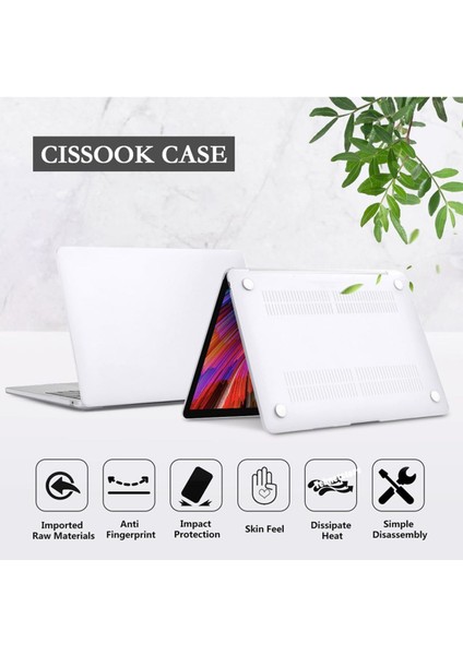 Macbook Air 13 A1932 2018 A2179 2020 Uyumlu Kristal Kapak Koruma Kılıf Tam Uyumlu