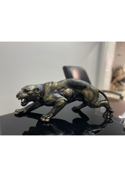 Dekotatif Kaplan Leopar Çita Panter Biblo Heykel