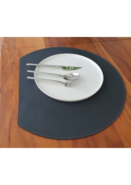 6'lı Çift Taraflı Deri Amerikan Servisi Runner Gri-Siyah fırsatları