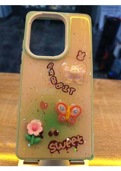 Xiaomi Redmi Note 13 4g Uyumlu Kabartma Figürlü Darbe Korumalı Kapak Rabbıt Kılıf