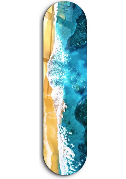 Beach | Glass Wall Art Plaj Cam Duvar Sanatı