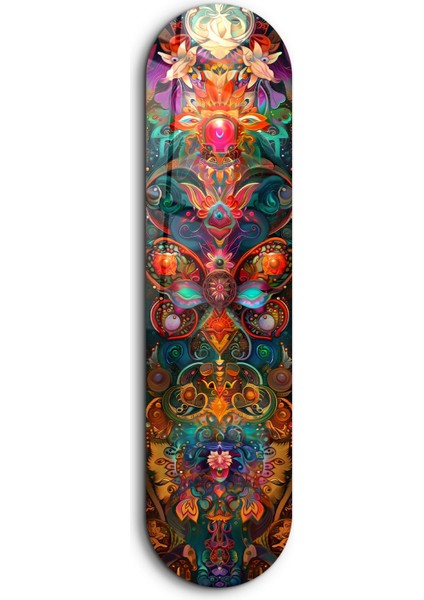 Bohemian Flower Dream V4 | Glass Wall Art