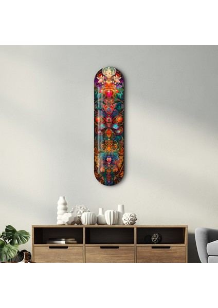 Bohemian Flower Dream V4 | Glass Wall Art