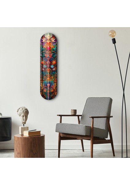 Bohemian Flower Dream V4 | Glass Wall Art