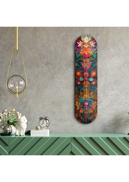 Bohemian Flower Dream V4 | Glass Wall Art