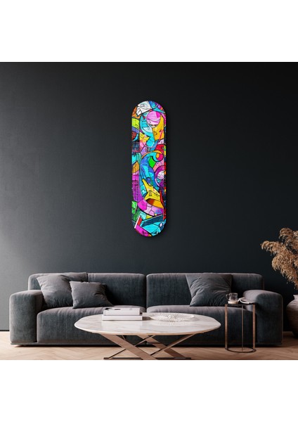 Graffiti Abstract | Glass Wall Art