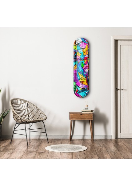 Graffiti Abstract | Glass Wall Art