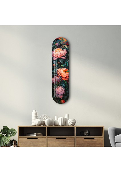 Flowers Painting V2 | Glass Wall Art