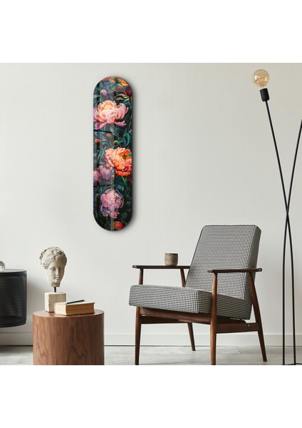 Flowers Painting V2 | Glass Wall Art