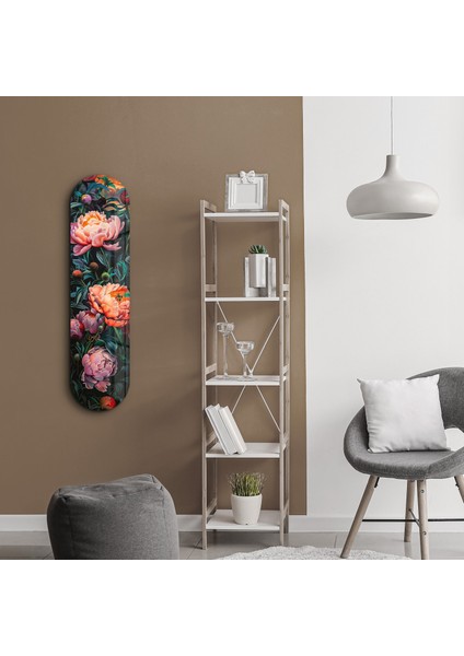 Flowers Painting V2 | Glass Wall Art