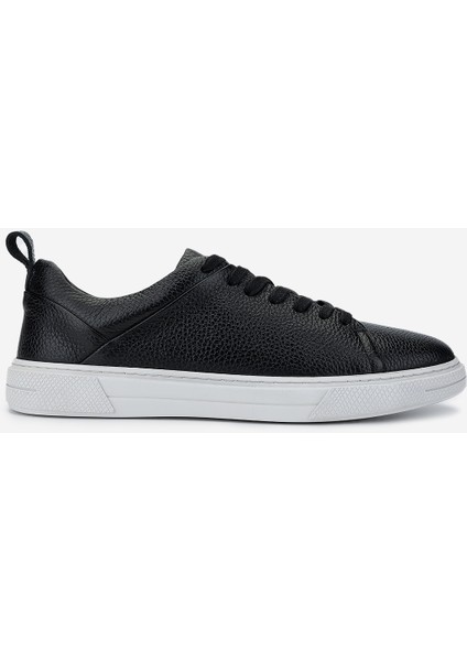 Erkek Hakiki Deri Siyah Floter Sneakers & Spor Ayakkabı 167 7085 Erk Ayk Y23 Sıyah Fltr