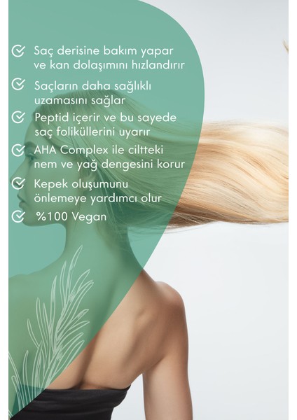 Vegan Saç Bakım Toniği, Saç Uzatma Kepek ve Dökülmesine Karşı Saç Derisi Bakımı indirimleri