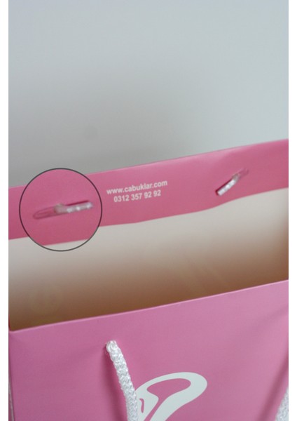 Eczane Karton Çanta Körüklü Pembe (20x10x23,5 cm) - 25 Adet indirimleri