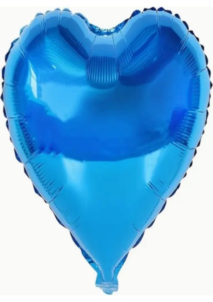 Kalp Folyo Balon Mavi