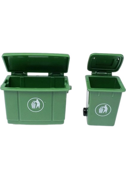 2x 1/12 Ölçekli Mini Çöp Rol Oyunu Itme Araçları Çöp (Yurt Dışından)