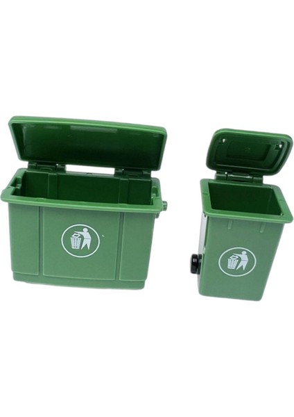 2x 1/12 Ölçekli Mini Çöp Rol Oyunu Itme Araçları Çöp (Yurt Dışından) modelleri