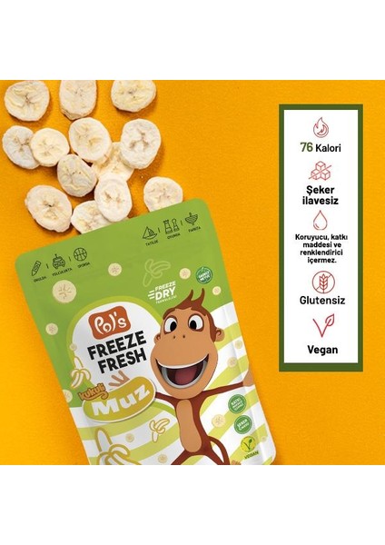 Freeze Fresh Kukuli Muz 20 G x 7 Adet