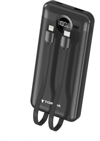 Torima TRM-1015 10000 Mah 2 Çıkışlı 22.5W Hızlı Şarj Dijital Göstergeli Powerbank