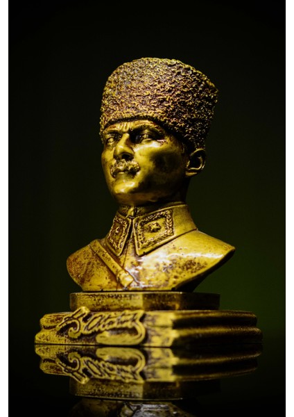 Eşya Özel Tasarım Küçük Boy Mustafa Kemal Atatürk Büstü Heykel Biblo