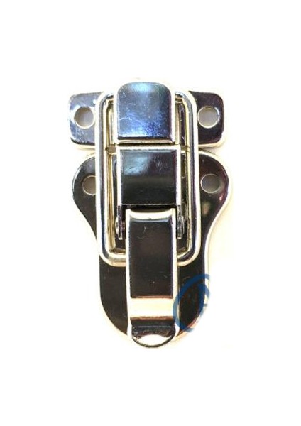 Sandık Kutu Klipsi Ön Kilidi - 48 x 30 mm Nikel 100 Adet