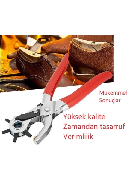 Kemer Pensi Deri Delme Makinesi Kordon Ayakkabı Çanta Tasma