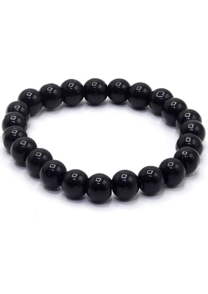 Siyah Gürcü Oltu Taşlı Bay-Bayan Bileklik 201023547