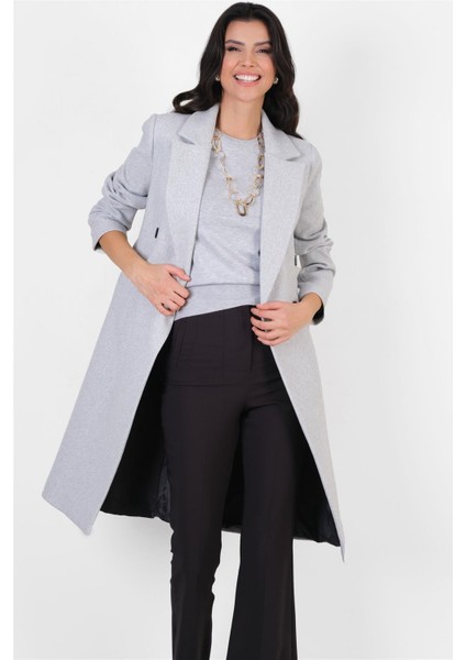 Orfello Mono Yaka Kruvaze Kaban Gri