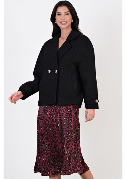 Efrikian Kruvaze Yandan Cepli Salaş Kaban Siyah fiyatları