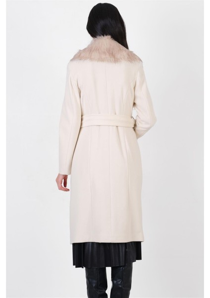 Pivetti Yakası Kürklü Kuşaklı Kaban TAŞ fırsatları