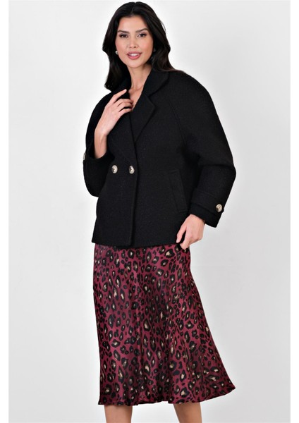 Efrikian Kruvaze Yandan Cepli Salaş Kaban Siyah fırsatları