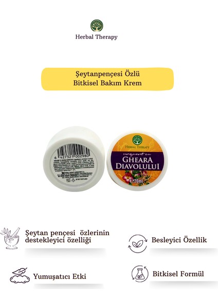 Şeytan Pençesi Özlü Onarıcı Krem, 20 Ml,