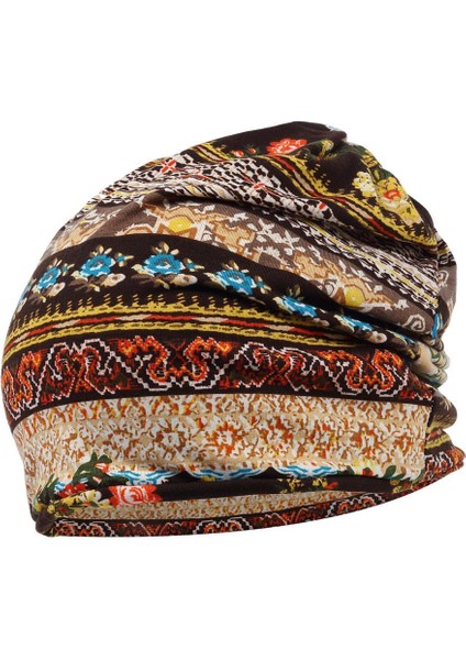 Kadınlar Erkek Sarkık Pamuklu Beanie Kanser Eşarp Uyku Şapkası Kahve (Yurt Dışından)