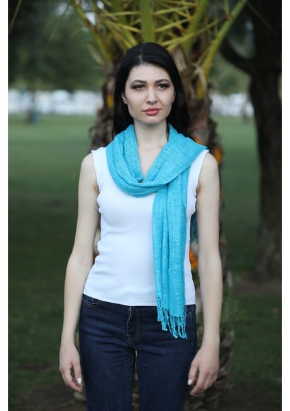 Turkuaz Keten Şal fiyatları