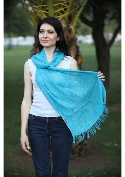 Turkuaz Keten Şal fırsatları