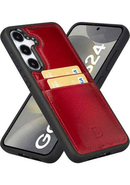 Samsung Galaxy S24 Plus Uyumlu Deri Arka Kapak Fxcp V4EF