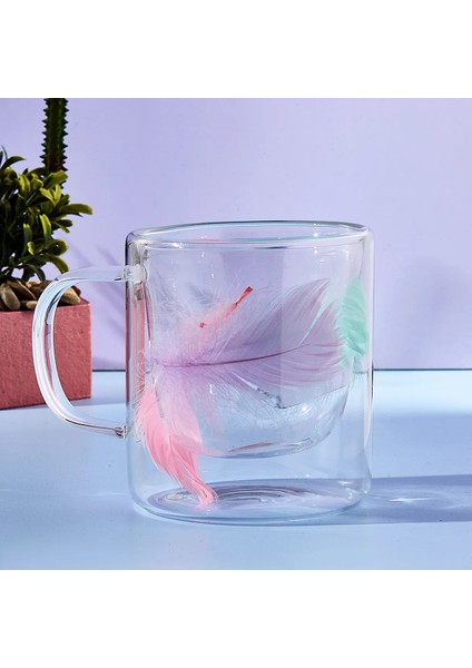 Perotti double Feather Çift Cidarlı Kupa 300 ml