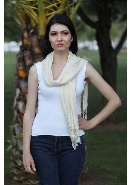 Bej Keten Şal